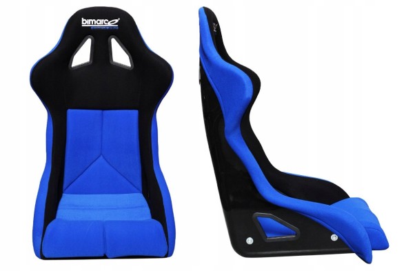 Китай MN-FO-164 СПОРТИВНЕ КРІСЛО BIMARCO COBRA PRO WELUR BLUE-BLACK FIA