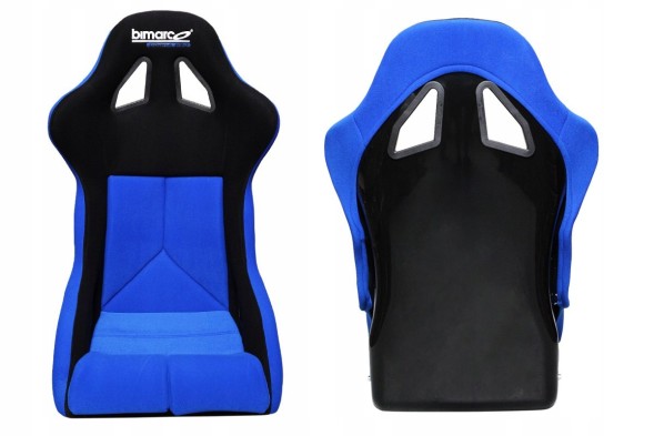 Китай MN-FO-164 СПОРТИВНЕ КРІСЛО BIMARCO COBRA PRO WELUR BLUE-BLACK FIA