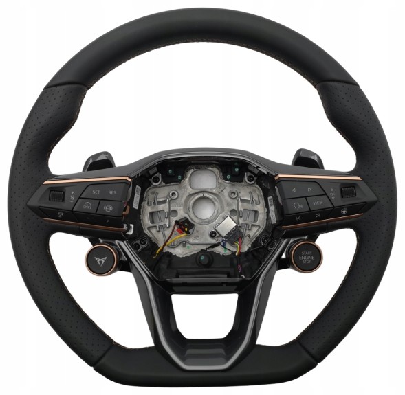 Cupra OE 5FF419091C, DWP542900OE Спортивне шкіряне мультифункціональне кермо Cupra Terramar 5FF419091C