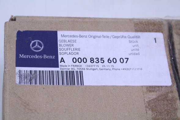 Mercedes-Benz OE A0008356007 MERCEDES Вентилятор обдуву салону MERCEDES SPRINTER 906
