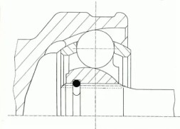 Spidan 24683 Шарнір півосі 24683 spidan audi a4 b8 (8k2)