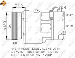 NRF 32033 Компресор кондиціонера nrf 32033
