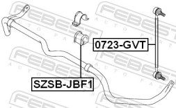 SZSB JBF1 FEBEST Втулка стабілізатора підвіски