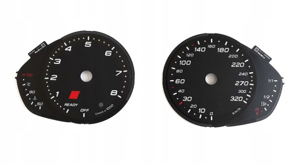 Moman 0089688086308 Audi RS7 Gauge набирає MPH заміну для MoMan km