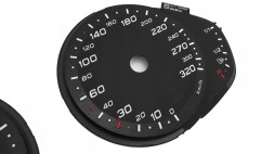 Moman 0089688086308 Audi RS7 Gauge набирає MPH заміну для MoMan km