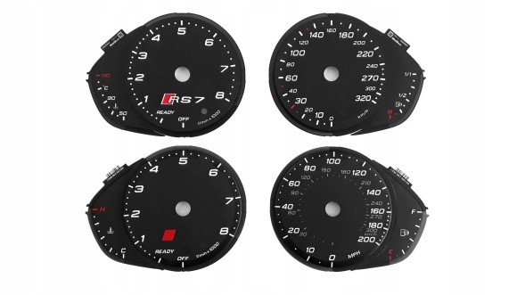 Moman 0089688086308 Audi RS7 Gauge набирає MPH заміну для MoMan km