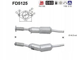 Китай FD5125 ФІЛЬТР ТВЕРДИХ ЧАСТИНОК DPF ДЛЯ DACIA Duster Logan Sandero RENAULT Clio Modus