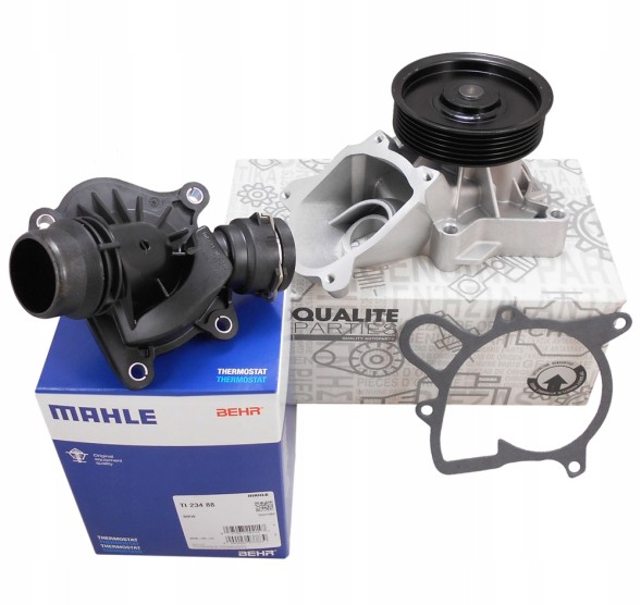 QP 11.517788305 + TI23488 НАСОС ВОДИ + ТЕРМОСТАТ MAHLE E87 E60 E46 E90 E83 E70 M47N2 M57N2