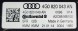 Audi OE 4G0820043AN A6 C7 Панель вентиляції кондиціонера Audi A6 4G C7 A7 4G8 Lift 4G0820043AN