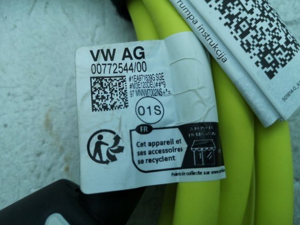 Volkswagen OE 1EA971639G, DWP538465OE Кабель для зарядки Seat Cupra Born 1EA971639G Новий оригінал