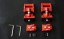 Китай PDG21072SET ШАРНІР МАСКИ ДЛЯ JEEP WRANGLER JK 2007-2018 Комплект Червоний