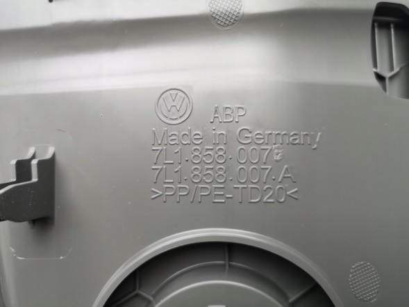 Volkswagen OE 7L1858007E, DWP7L1858007EOE Ящик для зберігання консолі передньої панелі VW T7 7L1858007E Новий оригінал