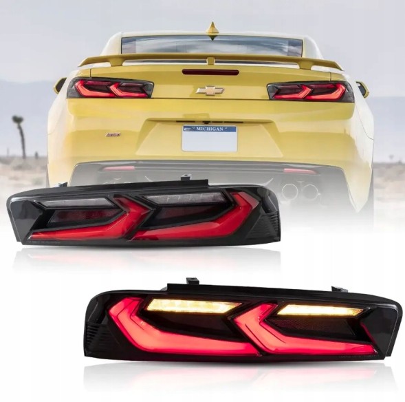 VLAND YAB-CMR-0278B EU 5 PIN ЛАМПА ЗАДНЯ СВІТЛОДІОДНА КОМПЛЕКТАЦІЯ VLAND RED EUROPA 5PIN CHEVROLET CAMARO 2016-18