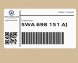 Volkswagen OE 5WA698151AJ ( INTRAD ) 1 зест. гальмівних колодок. з індикатором з 5WA698151AJ VW Passat AUDI RS3 A3