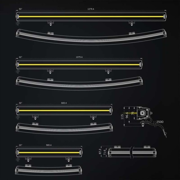 Strands LED БАЛКА ПАНЕЛЬ РОБОЧА ФАРА ШУКАЧ ГАЛОГЕН SIBERIA XP DRC 42" 809433