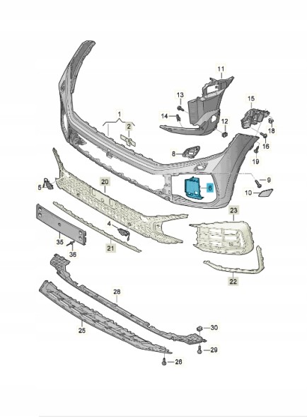 Volkswagen OE 760807233B9B9 Завершальний елемент ASO VW