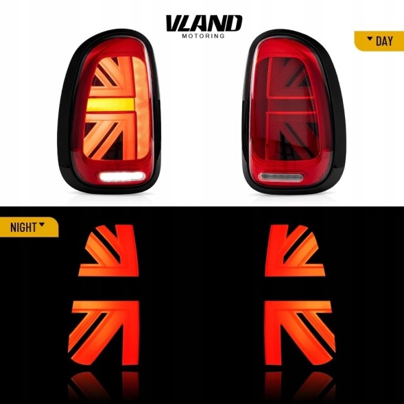 VLAND LDMC21 mhm Комплект задніх ліхтарів Vland Led Bar Neon LED DTS Tuning Mini Countryman r60