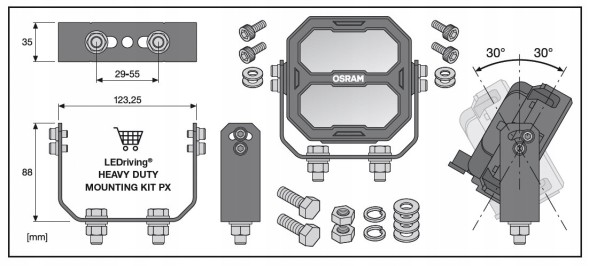 Китай Допоміжне освітлення Osram LEDPWL105-WD