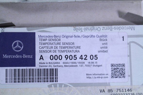Mercedes-Benz OE A0009054205 MERCEDES ДАТЧИК ТЕМПЕРАТУРИ ВИХЛОПНИХ ГАЗІВ MERCEDES A0009054205