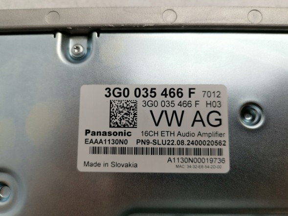 Volkswagen OE 3G0035466F, DWP534683OE Підсилювач VW ID. Buzz 3G0035466F