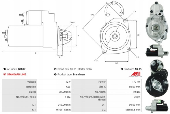 AS-PL S0597 С 300 3.5, с 300 3.5 4-matic, с 350 3.5, с 350 3.5 4-matic, с 350 3.5 cgi,