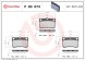 P83073 BREMBO Комплект гальмівних колодок з 4 шт дисків