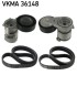 AD BRAKE VIC-275747 Комплект поліклинового ременя VKMA для VOLVO C30, C70 II, S40 II, V50; FORD