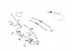 Mercedes-Benz OE A1768203400 EUROPA Оригінальне плече склоочисника ліве mercedes w117 w156 w176