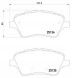 ATM Mikoda MIK0760 Диски 278мм накладки передні ford b-max 2012-2017р.
