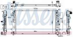 Nissens 627062 Радіатор, система охолодження двигуна nissens 627062
