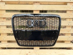 Pulse A6-RS1011 Решітка радіатора Audi A6 C6 2004-2011 Чорний глянець Стиль RS6