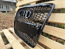 Pulse A6-RS1011 Решітка радіатора Audi A6 C6 2004-2011 Чорний глянець Стиль RS6