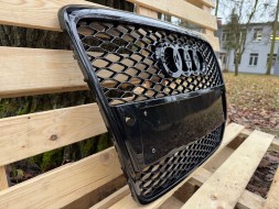 Pulse A6-RS1011 Решітка радіатора Audi A6 C6 2004-2011 Чорний глянець Стиль RS6