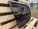 Pulse A6-RS1011 Решітка радіатора Audi A6 C6 2004-2011 Чорний глянець Стиль RS6