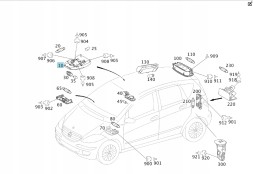 Mercedes-Benz OE ЛАМПА ВНУТРІШНЯ MERCEDES W169 A КЛАС A16982084017H52