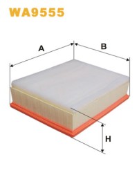 WA9555 WIX FILTERS Фільтр повітряний