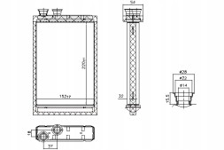Nissens 707224 Обігрівач bmw 5 г30 f90 5 г31 6 гран турісмо g32 7 г11 г12 8 г14