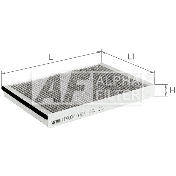 AF5007a ALPHA FILTER Фільтр салону