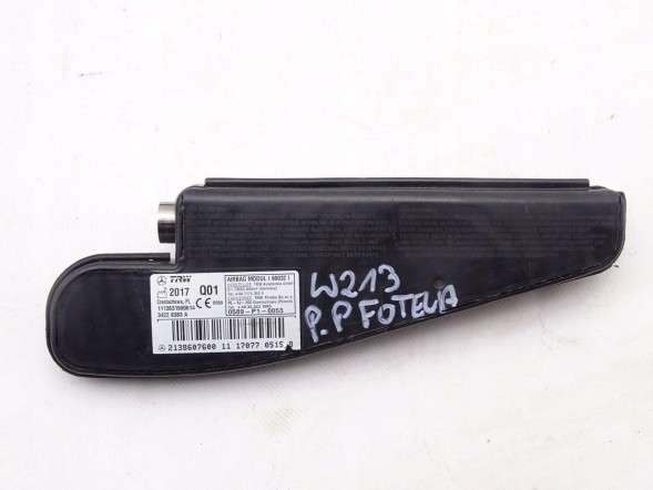Mercedes-Benz OE 2138607600 GBI_BMW Q MERCEDES E-KLASA W213 16-23 ПОДУШКА AIRBAG СИДІННЯ ПРАВА ОРИГІНАЛ НОВА