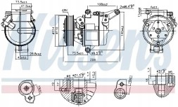 Nissens 890948 Компресор компресора кондиціонера 890948 nissens
