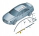 Audi OE 4H0853284C2ZZ.0 ПРОКЛАДКА СКРЕБКА З ДЕКОРАТИВНОЮ ПЛАНОЮ ВІКНА ПЕРЕДНЯ ПРАВА AUDI A8 D4 Дилерський центр