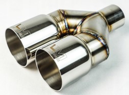 WLM Customs WLM-CH2x100 WLMcustoms Y-PIPE 2x100 подвійний вихлопний наконечник
