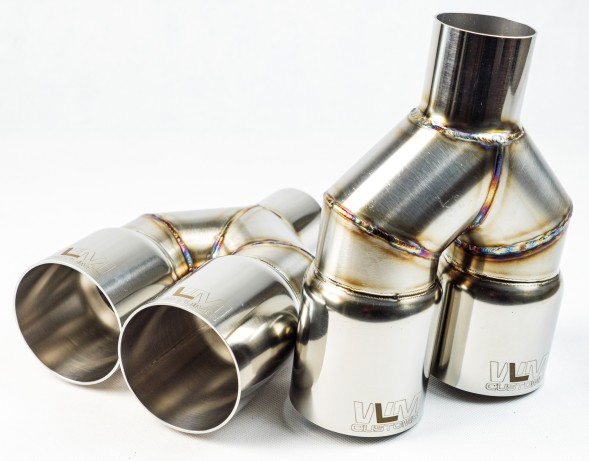 WLM Customs WLM-CH2x100 WLMcustoms Y-PIPE 2x100 подвійний вихлопний наконечник