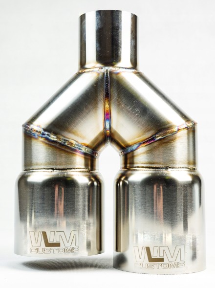 WLM Customs WLM-CH2x100 WLMcustoms Y-PIPE 2x100 подвійний вихлопний наконечник