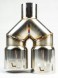 WLM Customs WLM-CH2x100 WLMcustoms Y-PIPE 2x100 подвійний вихлопний наконечник