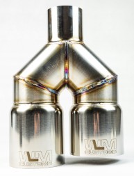 WLM Customs WLM-CH2x100 WLMcustoms Y-PIPE 2x100 подвійний вихлопний наконечник
