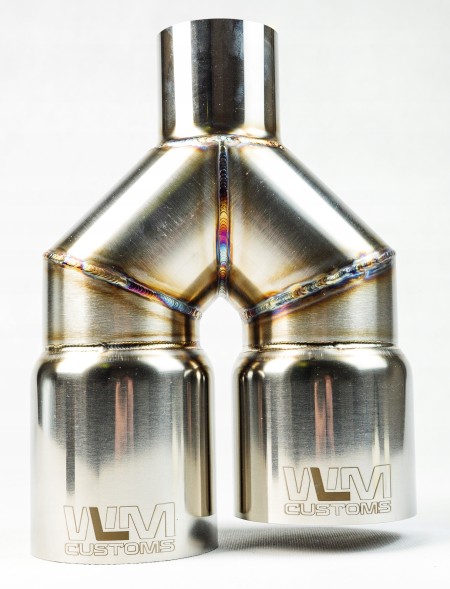 WLM Customs WLM-CH2x100 WLMcustoms Y-PIPE 2x100 подвійний вихлопний наконечник
