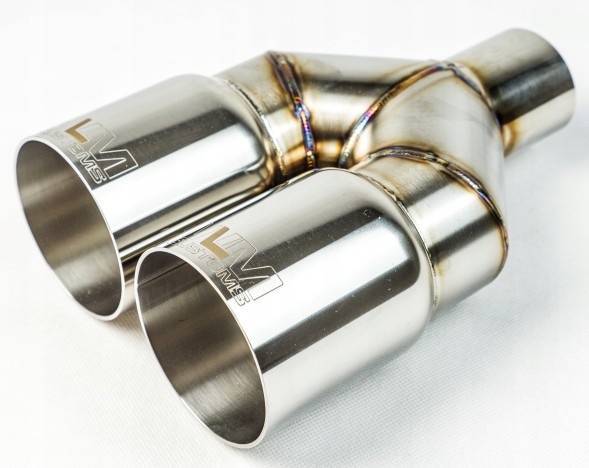 WLM Customs WLM-CH2x100 WLMcustoms Y-PIPE 2x100 подвійний вихлопний наконечник