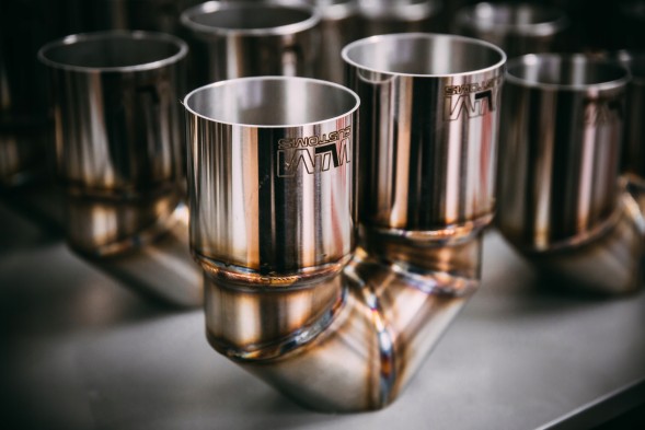 WLM Customs WLM-CH2x100 WLMcustoms Y-PIPE 2x100 подвійний вихлопний наконечник