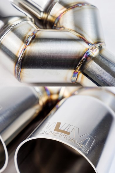WLM Customs WLM-CH2x100 WLMcustoms Y-PIPE 2x100 подвійний вихлопний наконечник